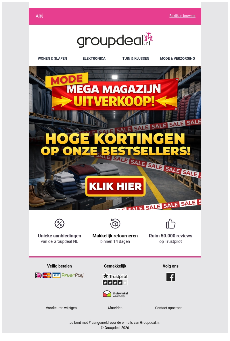 MEGA MODE UITVERKOOP π Shop zolang de voorraad strekt MEGA MODE UITVERKOOP π Shop zolang de voorraad strekt