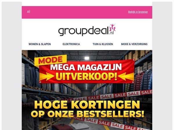 MEGA MODE UITVERKOOP 👗 Shop zolang de voorraad strekt