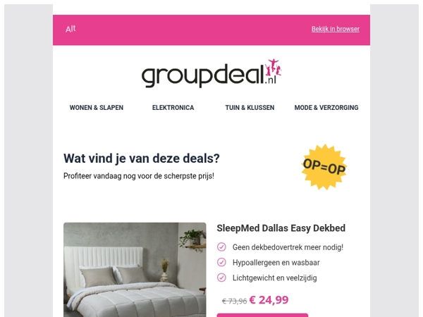 Iedere dag de beste aanbiedingen voor jou
