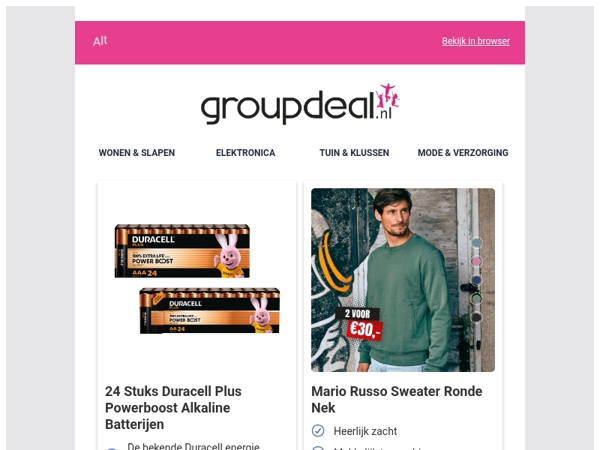 Bekijk de beste deals van deze week!