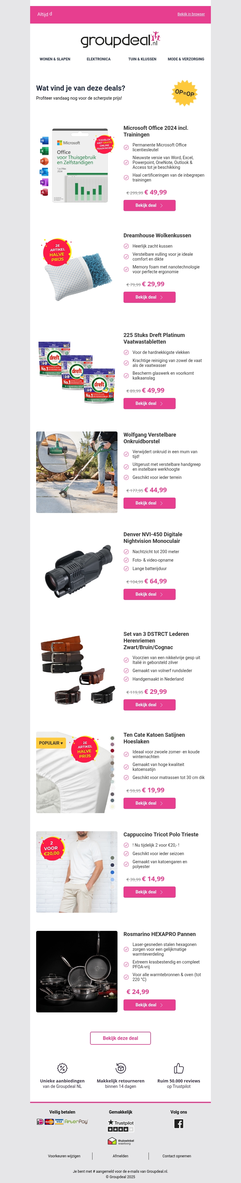 Deze aanbiedingen wil je niet missen Deze aanbiedingen wil je niet missen