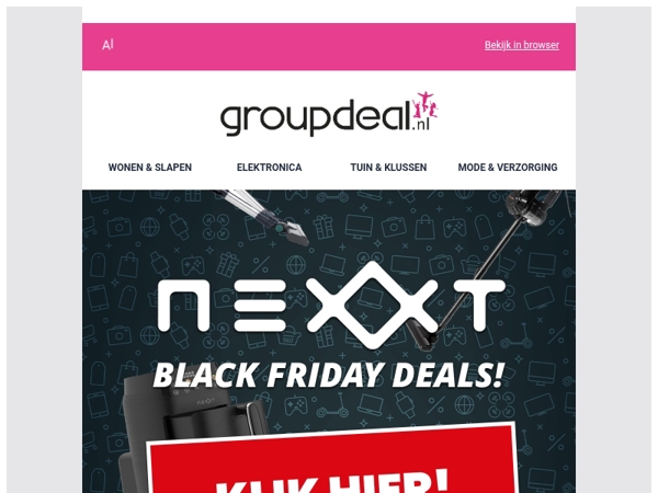 Mega Black Friday Deals: Super scherpe prijzen op ALLES van Nexxt! 🧹🍳🛋️