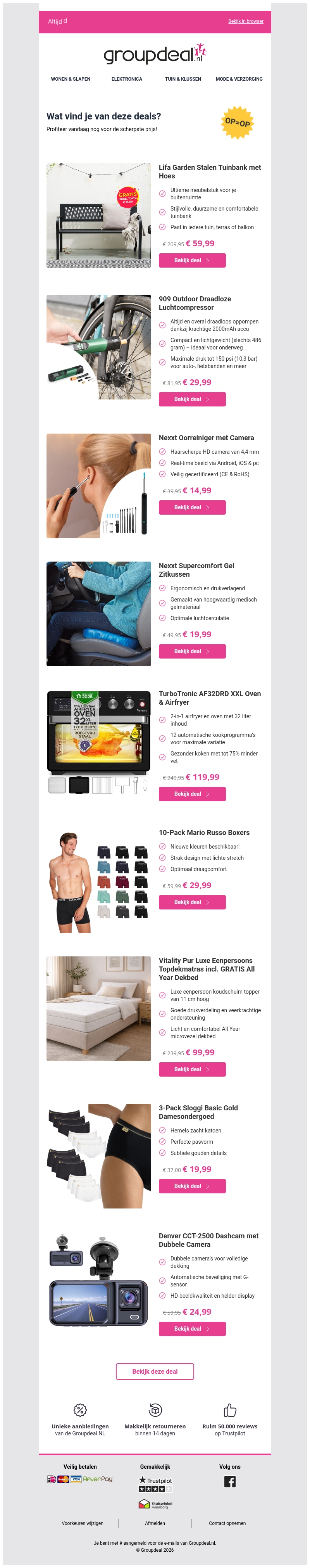 Pak deze deals voordat ze verdwijnen! Pak deze deals voordat ze verdwijnen!