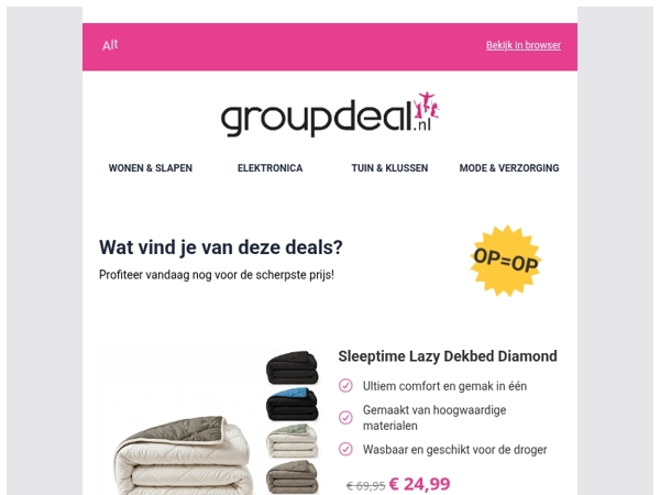 Korting, korting en nog eens korting!