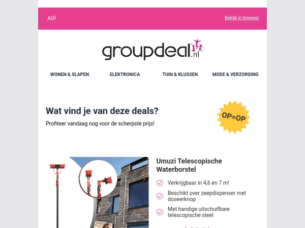 Klaar om te besparen? Bekijk snel de dagdeals