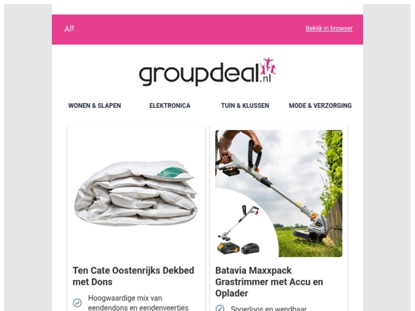 Bekijk de beste deals van deze week!