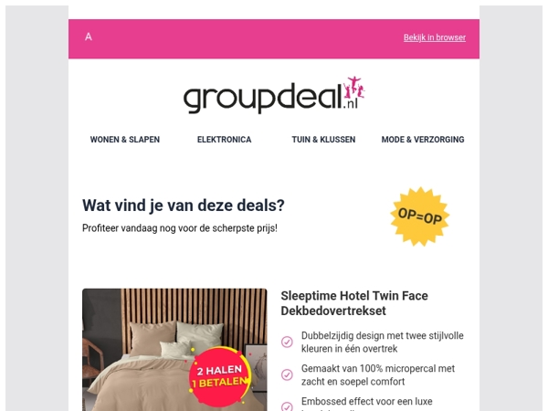 Iedere dag de beste aanbiedingen voor jou