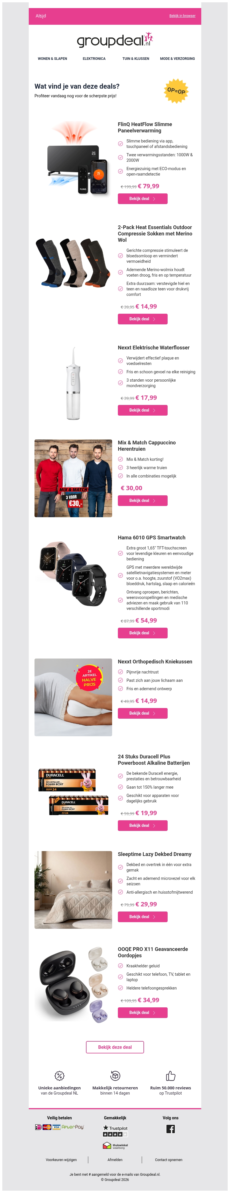 Iedere dag de beste aanbiedingen voor jou Iedere dag de beste aanbiedingen voor jou
