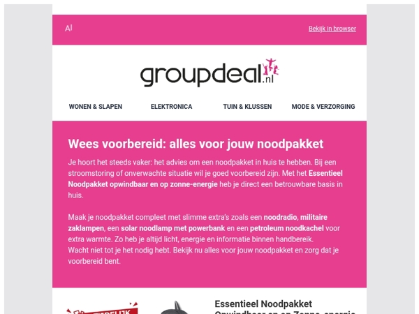 Wees voorbereid: alles voor jouw noodpakket