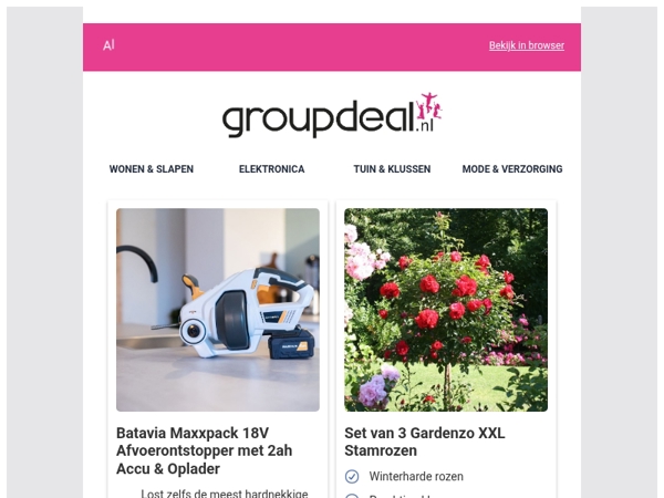 Bekijk de beste deals van deze week!