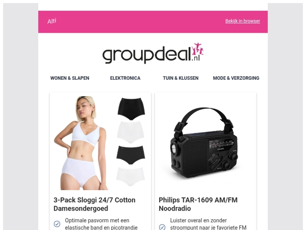 Bekijk de beste deals van deze week!