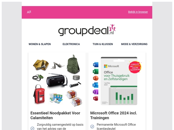 Bekijk de beste deals van deze week!