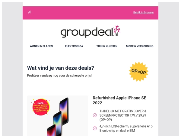 Klaar om te besparen? Bekijk snel de dagdeals