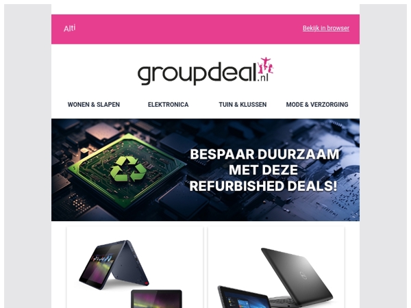 Refurbished maandag: ALLE Refurbished elektronica met MEGA korting! 📱🌍♻️💻