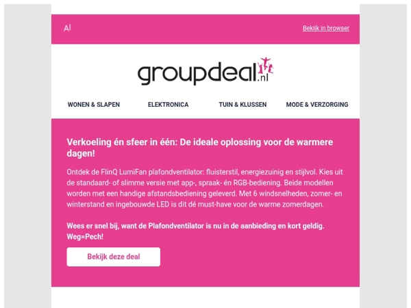 VERKOELINGSDEAL: 🥵 LumiFan Plafondventilator met Verlichting van FlinQ❄️