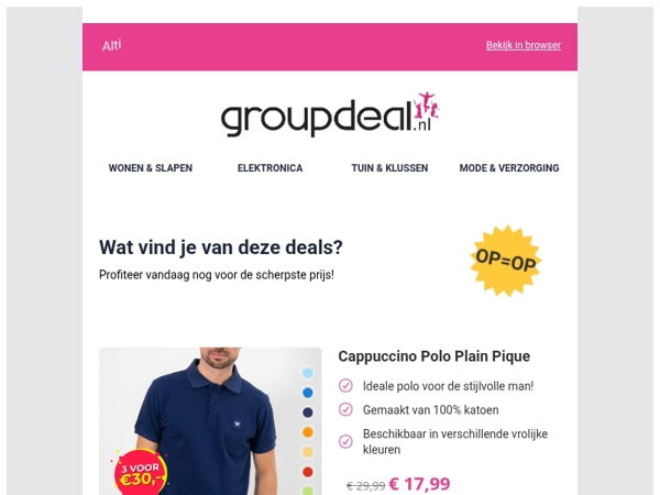 Klaar om te besparen? Bekijk snel de dagdeals