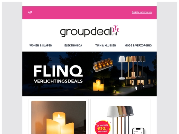 De beste verlichtingsdeals met FlinQ! 💡🔦