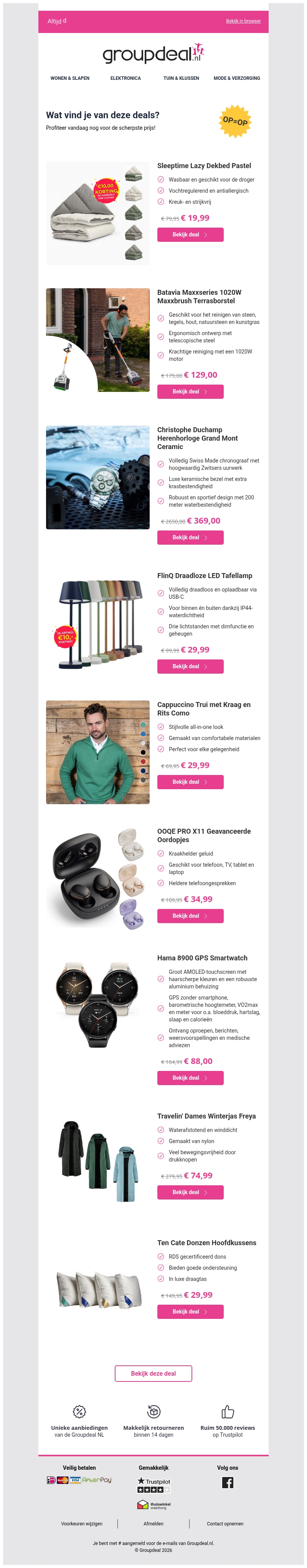 Pak deze deals voordat ze verdwijnen! Pak deze deals voordat ze verdwijnen!