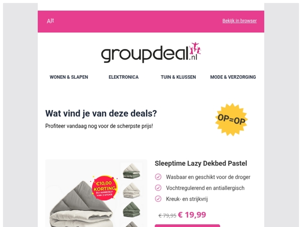Pak deze deals voordat ze verdwijnen!