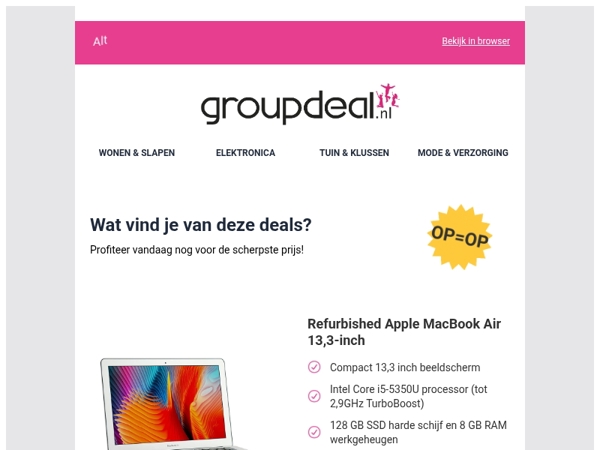 Deze aanbiedingen wil je niet missen