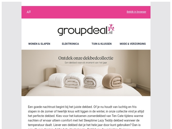 💤 Van zomerfris tot knus en warm – jouw dekbed wacht! 💤