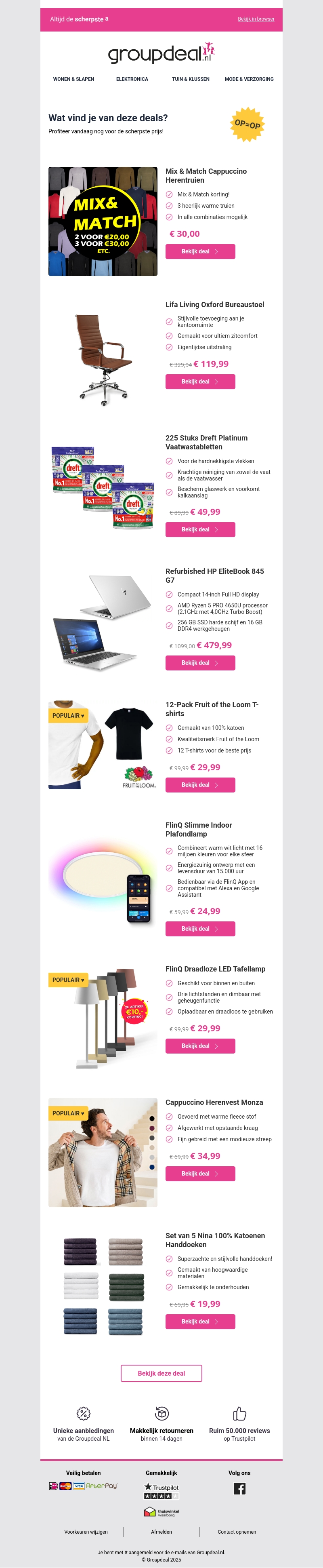 Pak deze deals voordat ze verdwijnen! Pak deze deals voordat ze verdwijnen!