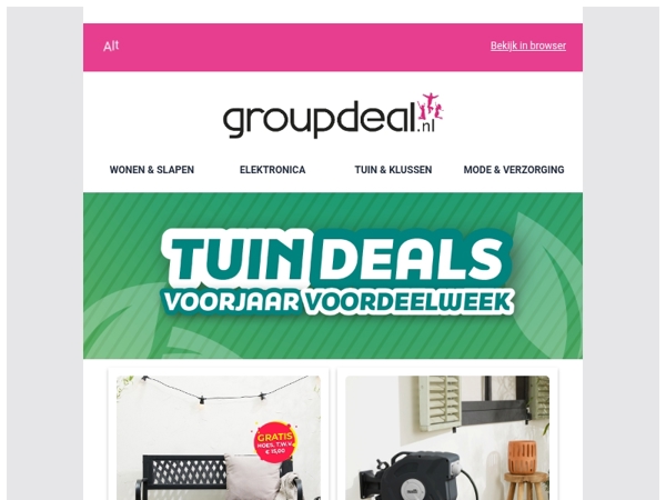 Ontdek ons nieuwe tuinassortiment tijdens de Voorjaar Voordeelweek!