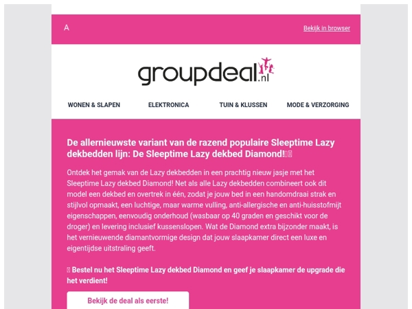 NIEUW: De ALLERNIEUWSTE variant van het Sleeptime Lazydekbed!💎🛏️