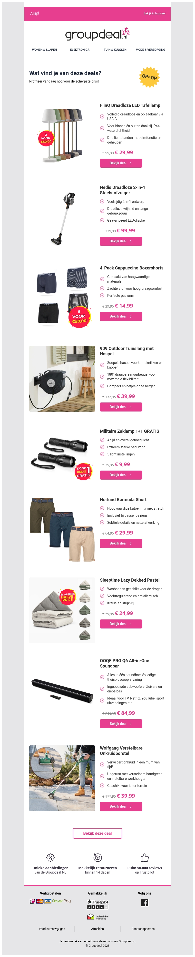 Pak deze deals voordat ze verdwijnen! Pak deze deals voordat ze verdwijnen!