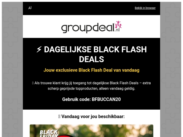 ⚡ Jouw Black Flash Deal van vandaag: Buccan Draadloze LED Dumbbell Tafellamp 3 voor maar €20,-!