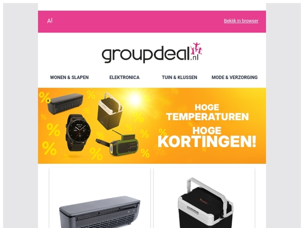 Hoge temperaturen = Hoge KORTINGEN! ☀️🌻🛍️