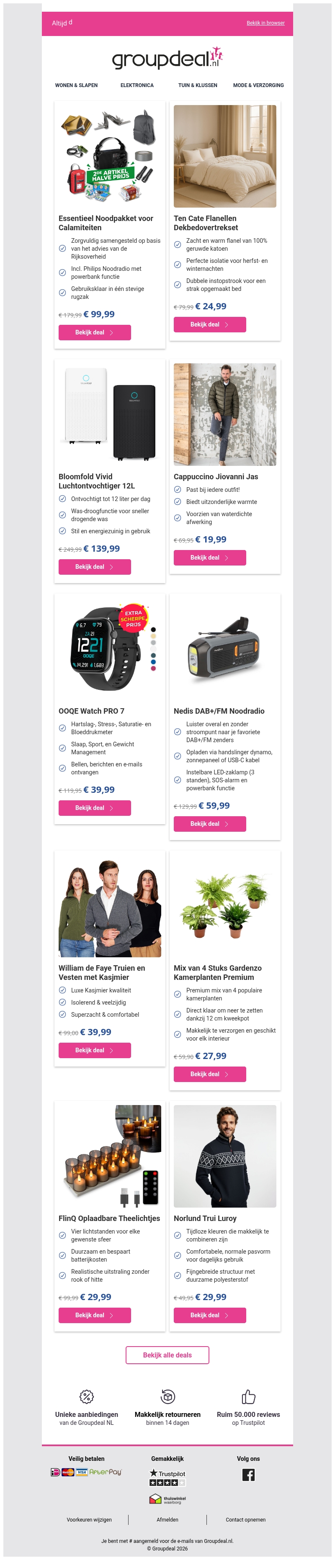 Bekijk de beste deals van deze week! Bekijk de beste deals van deze week!