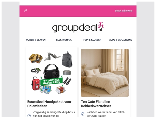 Bekijk de beste deals van deze week!
