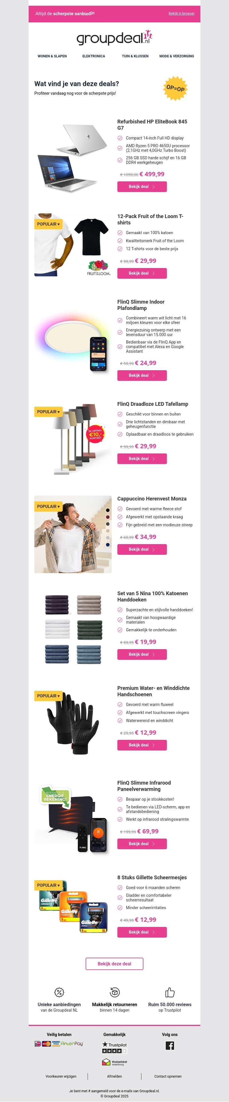 Iedere dag de beste aanbiedingen voor jou Iedere dag de beste aanbiedingen voor jou