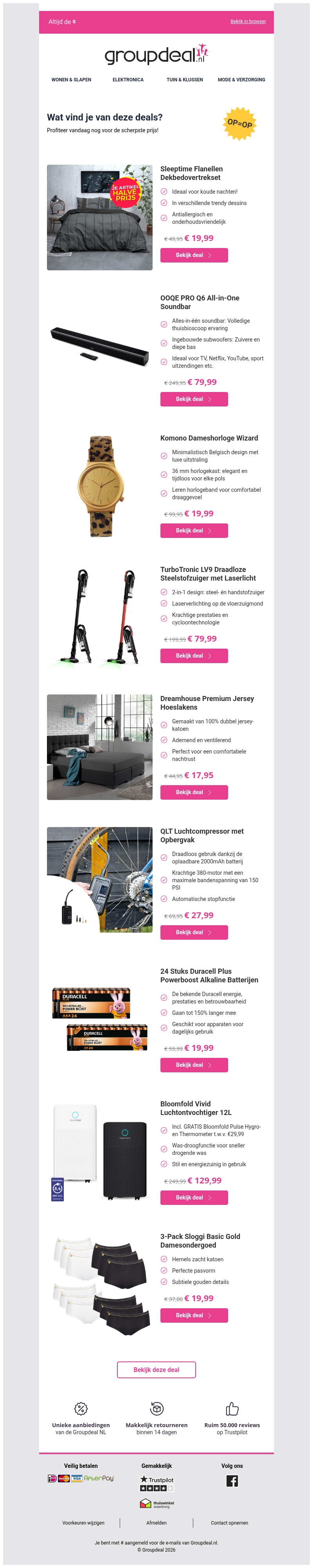 Korting, korting en nog eens korting! Korting, korting en nog eens korting!