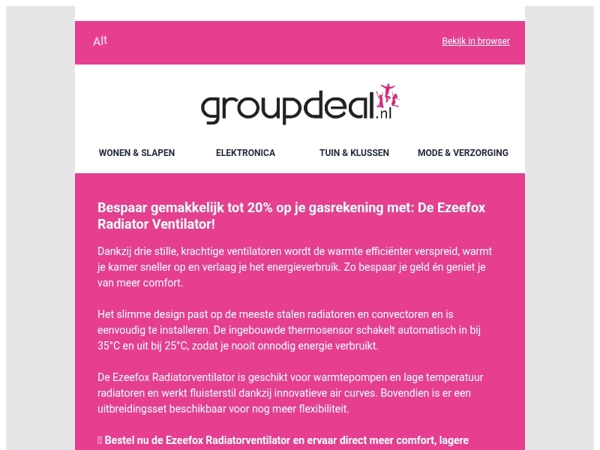 SNELLE LEVERING: De Ezeefox Radiatorventilator! ♨️🌡️