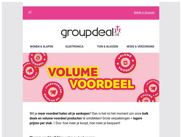 Scoor meer voordeel 💸 – Ontdek de volume voordeel deals!