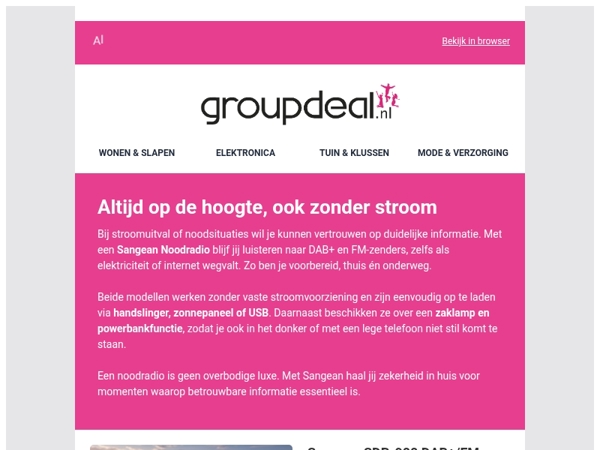 Deze noodradio's laten je nooit in de steek 📻