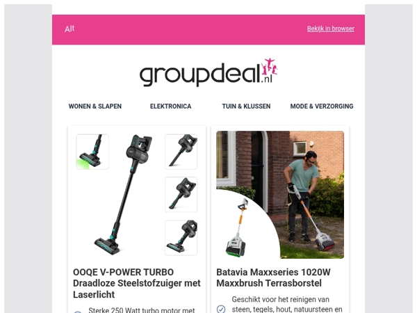 Bekijk de beste deals van deze week!