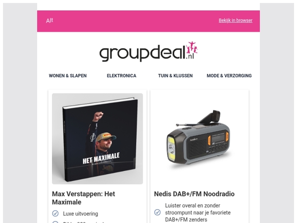 Bekijk de beste deals van deze week!