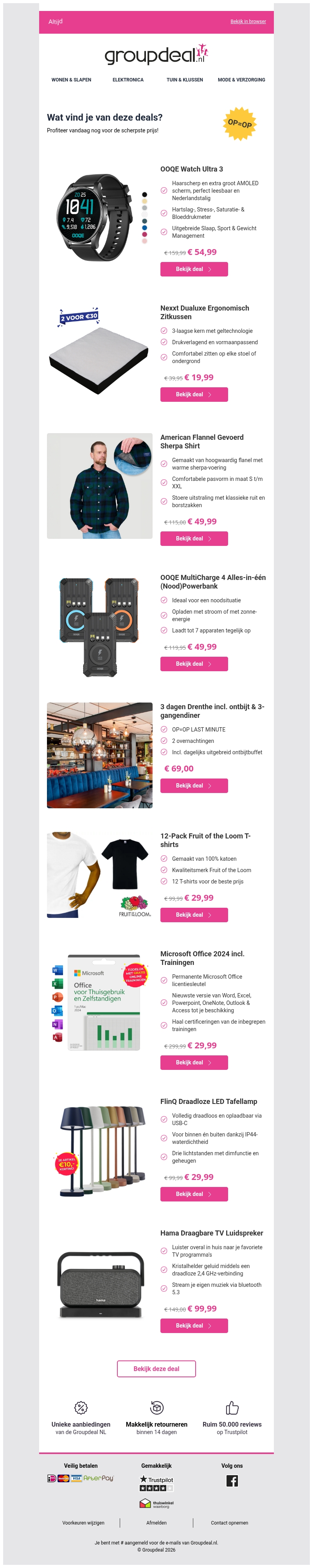 Klaar om te besparen? Bekijk snel de dagdeals Klaar om te besparen? Bekijk snel de dagdeals
