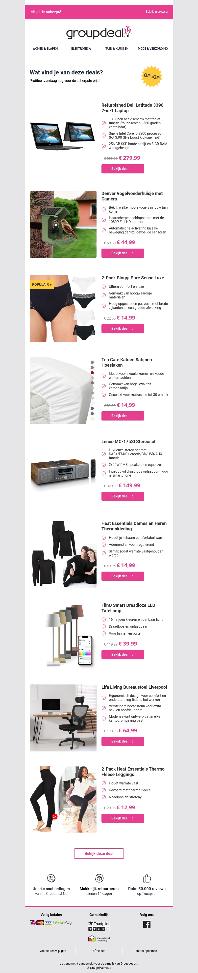 Deze aanbiedingen wil je niet missen Deze aanbiedingen wil je niet missen