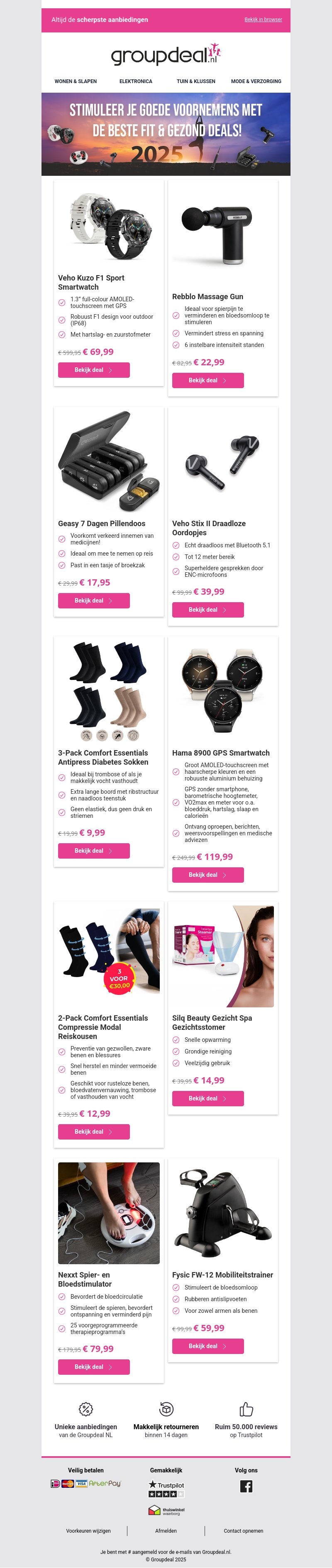 Nieuwjaarskorting op de beste goede voornemens deals! 🍎💪🥗 Nieuwjaarskorting op de beste goede voornemens deals! 🍎💪🥗