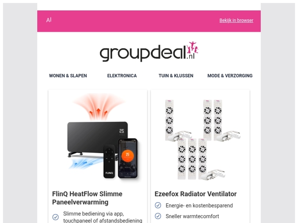 Bekijk de beste deals van deze week!