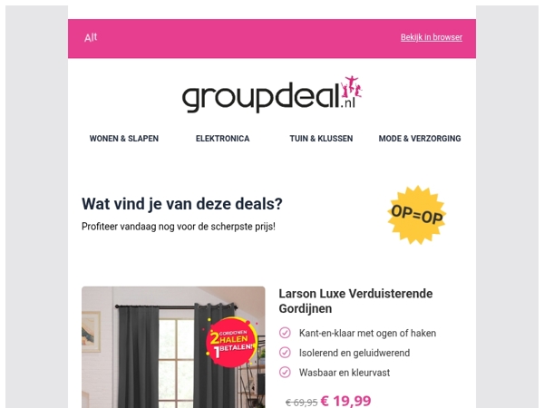 Klaar om te besparen? Bekijk snel de dagdeals