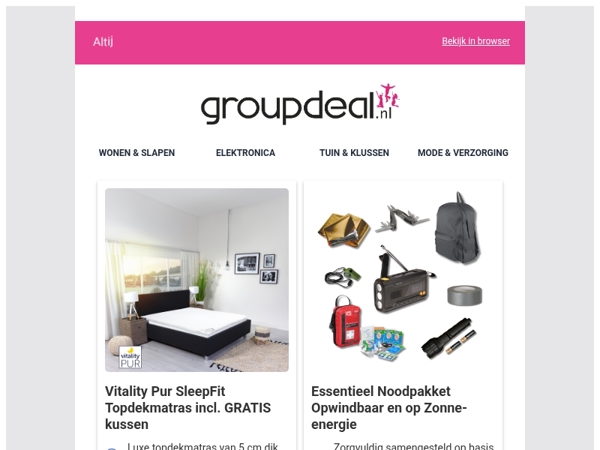 Bekijk de beste deals van deze week!