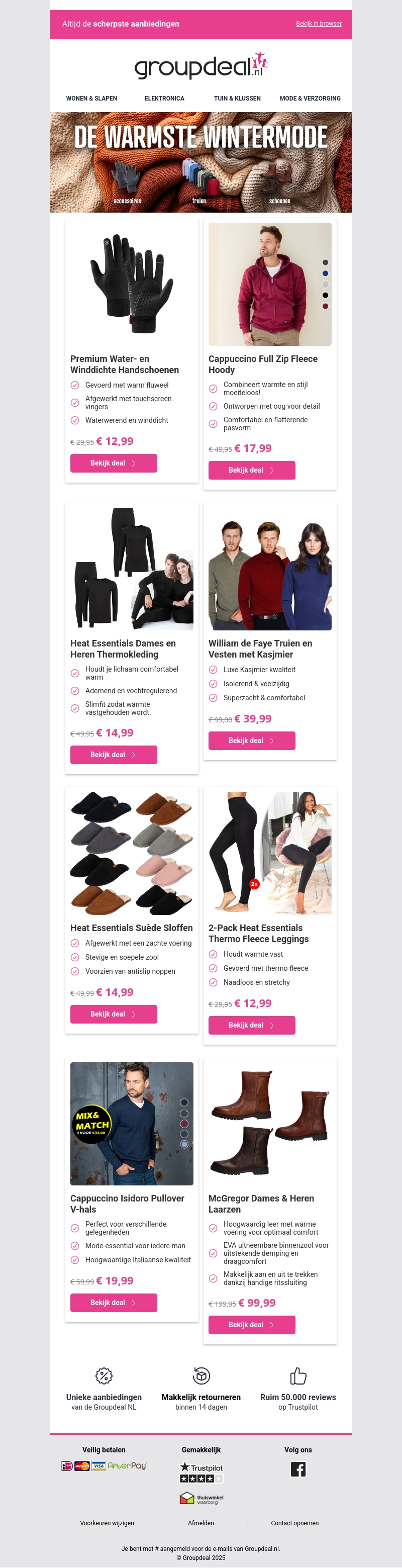 Kom de winter door met de warmste mode!🧤🧣👢 Kom de winter door met de warmste mode!🧤🧣👢