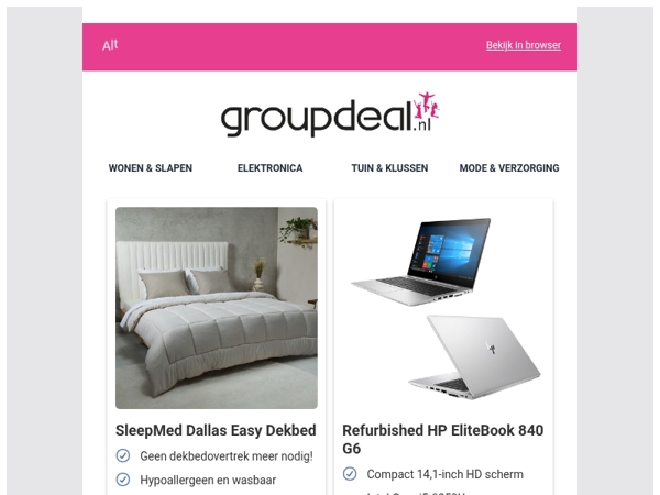 Bekijk de beste deals van deze week!