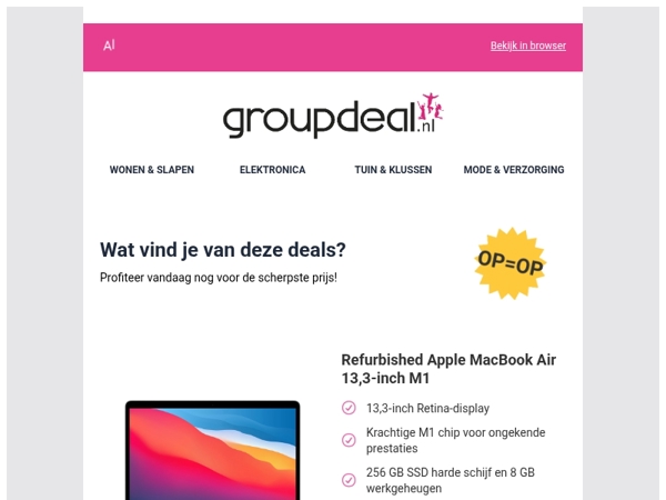 Iedere dag de beste aanbiedingen voor jou
