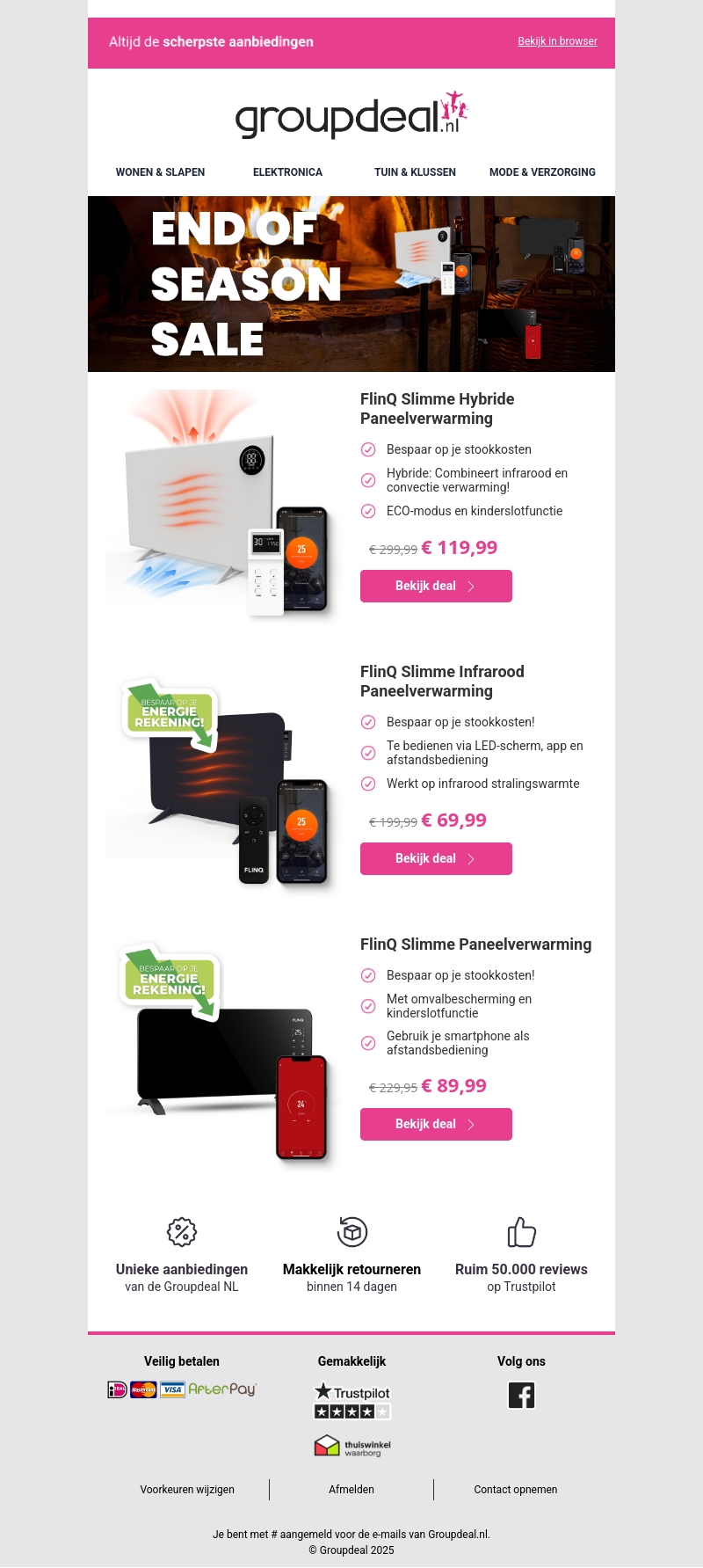 End of season sale! 🌡️ End of season sale! 🌡️